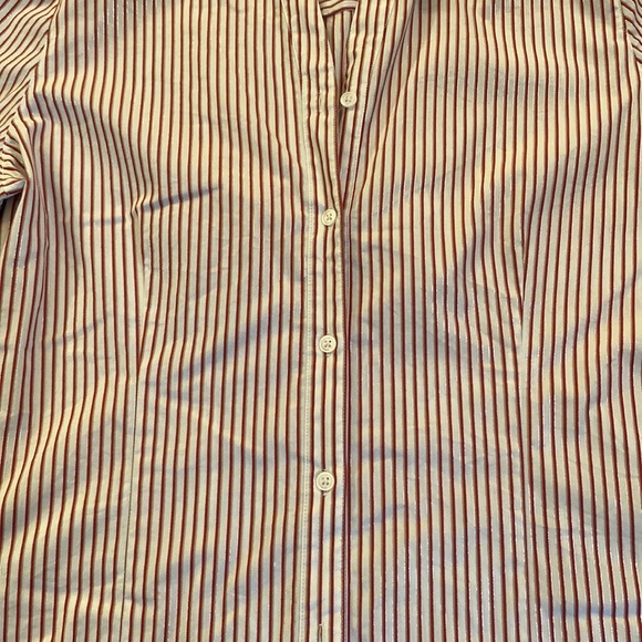 Chico’s striped button down. Size 2 (L/10). - Picture 4 of 7